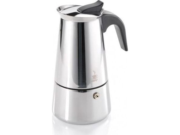 GEFU 16150, Moka pot, Rostfritt stål, Plast, Rostfritt stål, 4 koppar, 89 mm, 124 mm