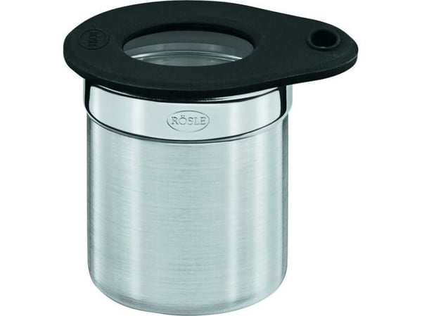 Rösle kastrull med lock 100 ml rostfritt stål/silikon silver