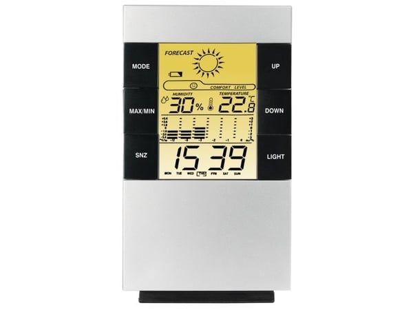 Hama TH-200, Sølv, Inne hygrometer, Inne Termometer, Hygrometer, Hygrometer, Termometer, 0 - 50 °C, 32 - 122 °F