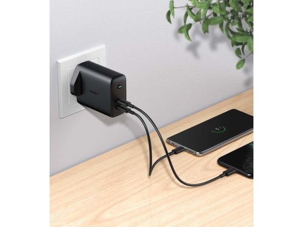 AUKEY PA-D2, Innendørs, AC, DC, Sort