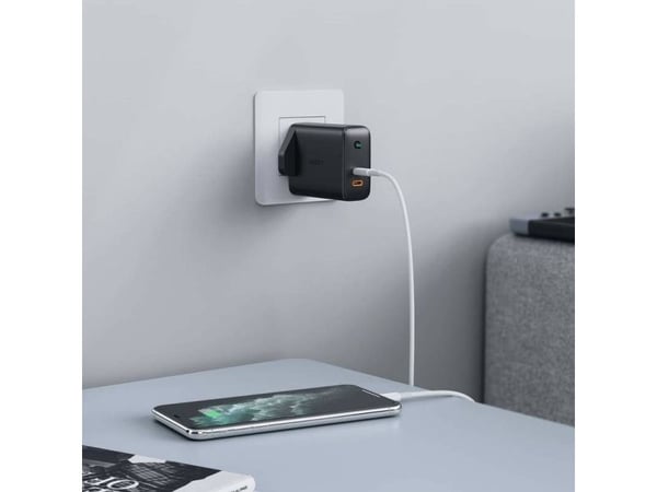 AUKEY PA-D2, Innendørs, AC, DC, Sort