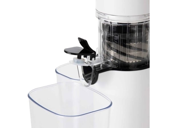 JATA JELI1201, Sakte Juice-presse, Hvit, 60 RPM, 0,8 l, 0,6 l, Rustfritt stål