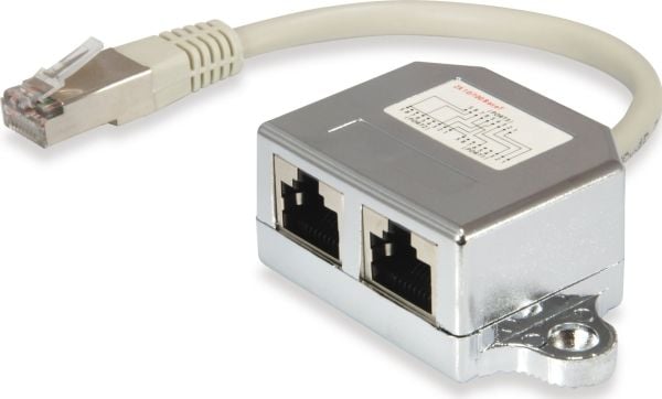 Equip 127608, Cat5e, Sølv, Akrylonitril-butadien-styren (ABS), Gull, 0,15 m, Hankjønn