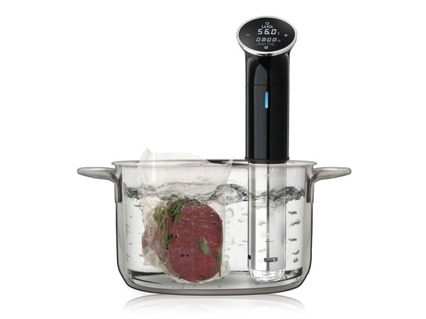 Laica SVC107L, Sous vide-nedsenkingssirkulasjonspumpe, Sort, Rustfritt stål, 25 °C, 95 °C, Berøringskontroll, 100 timer