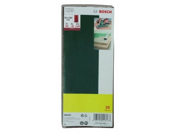 Bosch SLIBEBLADSÆT BO-HUL 93X230MM 25 STK PL