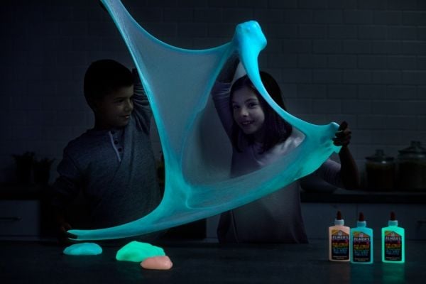 Elmers ELMER'S Glow in the Dark håndverkslim blå 147 ml vaskbart håndverkslim