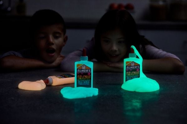 Elmers ELMER'S Glow in the Dark håndverkslim blå 147 ml vaskbart håndverkslim