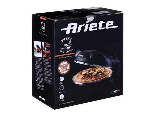 Ariete 0917 - Pizzaovn - 1.2 kW - svart