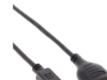 InLine Super Slim High Speed HDMI-kaapeli Ethernetillä - Video-/Audio-/Verkkokaapeli - HDMI - HDMI, 19-nastainen (M) - 19-nastainen Micro-HDMI (M) ...