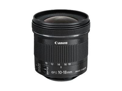 Canon EF-S - Vidvinkelzoomobjektiv - 10 mm - 18 mm - f/4.5-5.6 IS STM - Canon EF - for EOS 100, 1200, 70, 700, 7D, Kiss X6i, Kiss X7, Kiss X70, Kis...