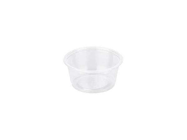 Dressingbæger 60ml/2 oz Ø62x27mm klar PP 250stk/pak