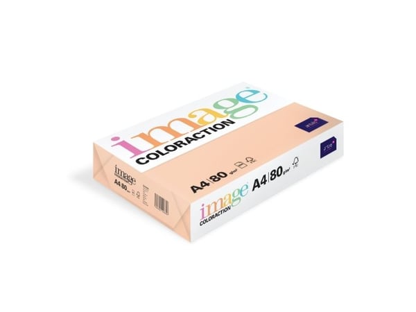 Image, Colouraction, Savana/pale salmon Kopiopaperi, puuvapaa ECF 80g/m2, 210mm x 297mm, A4,