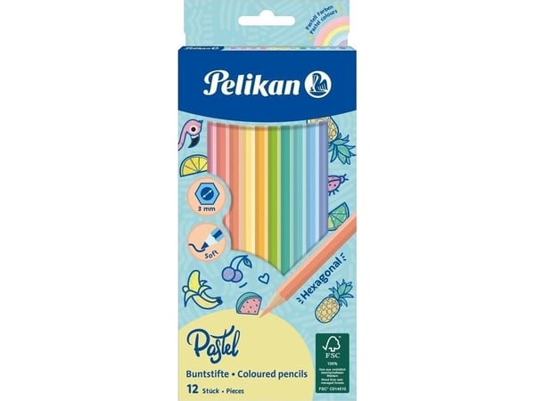 Pelikan 701143, Assorterte farger, 12 stykker