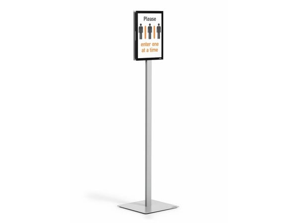 Durable INFO STAND BASIC A4 1 ST 501257 (501257), Informaatioteline, A4, Metalli, Muovi, Harmaa, 21 cm, 29,7 cm