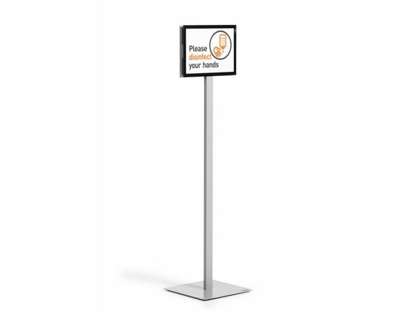 Durable INFO STAND BASIC A4 1 ST 501257 (501257), Informasjonsvisning, A4, Metall, Plast, Grå, 21 cm, 29,7 cm