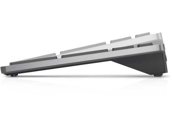 Dell KB740 - Tastatur - kompakt, multi-enhet - trådløs - 2.4 GHz, Bluetooth 5.0 - QWERTY - Pan Nordic - titangrå - med 3 years NBD Advance Exchange