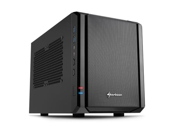 Sharkoon QB One, PC, Sort, Mini-ITX, 15 cm, 31,5 cm, 14,5 cm