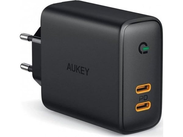 AUKEY PA-D2, Innendørs, AC, DC, Sort