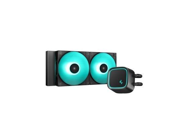 Deepcool LE500 Marrs - Væskekjølesystem for prosessor - (for: LGA1155, LGA1150, LGA1151, AM4, LGA1200, LGA1700, AM5) - kobber - 120 mm - svart
