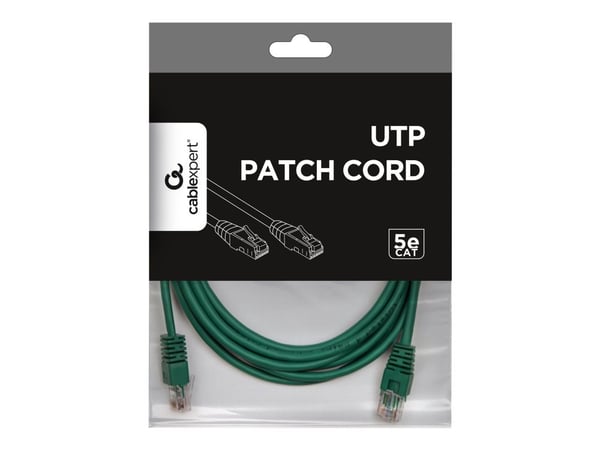 Gembird PP12-3M/G, 3 m, Cat5e, RJ-45, RJ-45, Vihreä