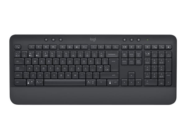 Logitech Signature K650 - Tastatur - trådløs - Bluetooth 5.1 - QWERTY - Storbritannia - grafitt