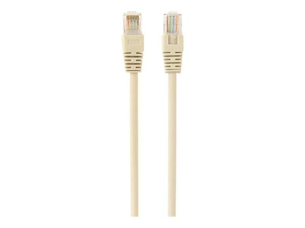 Gembird - Koblingskabel - RJ-45 (hann) til RJ-45 (hann) - UTP - CAT 5e - formstøpt - beige