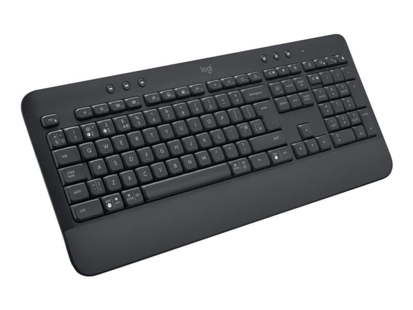 Logitech Signature K650 - Tastatur - trådløs - Bluetooth 5.1 - QWERTY - Storbritannia - grafitt