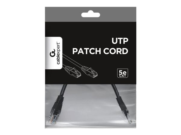 Gembird - Koblingskabel - RJ-45 (hann) til RJ-45 (hann) - UTP - CAT 5e - formstøpt - svart