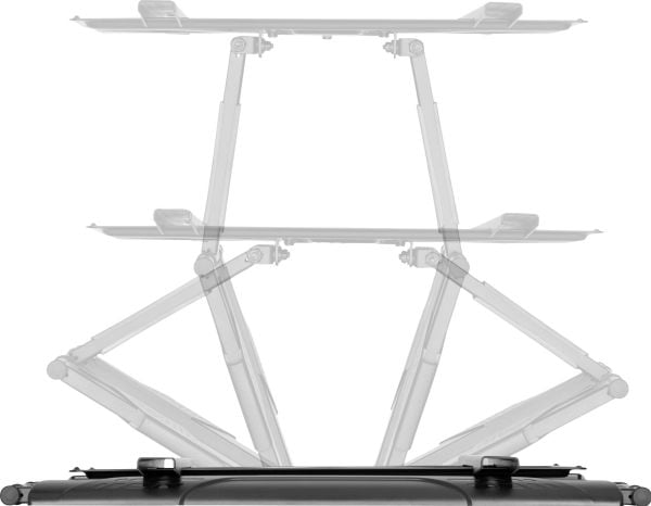 SpeaKa Professional SP-9067772, 200 x 200 mm, 400 x 400 mm, -15 - 7°, -60 - 60°, Stål, Sort