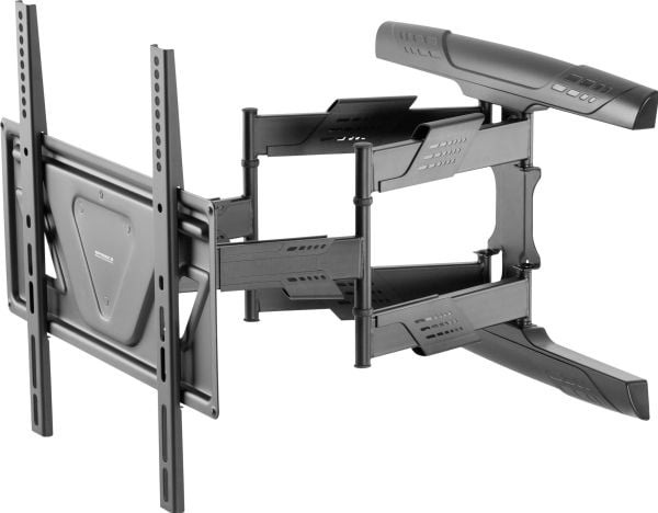 SpeaKa Professional SP-9067772, 200 x 200 mm, 400 x 400 mm, -15 - 7°, -60 - 60°, Stål, Sort