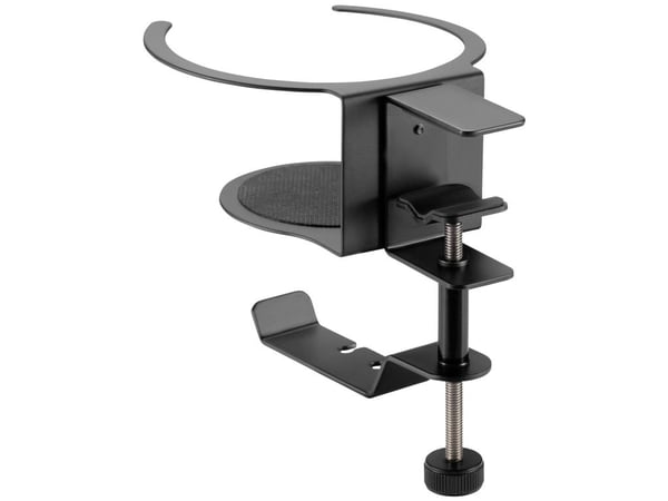 SpeaKa Professional SP-HCH-120, Hodetelefonholder, Stål, 250 g, Sort