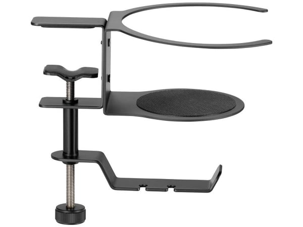 SpeaKa Professional SP-HCH-120, Hodetelefonholder, Stål, 250 g, Sort