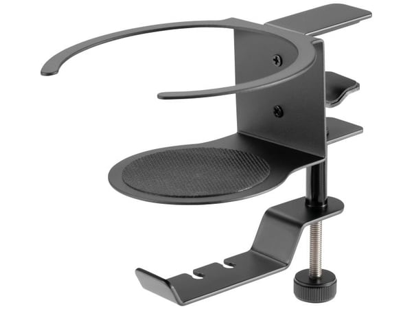 SpeaKa Professional SP-HCH-120, Hodetelefonholder, Stål, 250 g, Sort