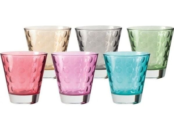 LEONARDO 047284, Flerfarget, Glass, 6 stykker, Kjegle, 260 mm, 174 mm