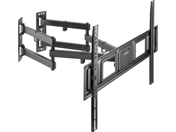SpeaKa Professional SP-TVM-204, 75 x 75 mm, 600 x 400 mm, -15 - 5°, -45 - 45°, Strykejern, Sort