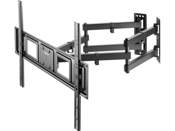 SpeaKa Professional SP-TVM-204, 75 x 75 mm, 600 x 400 mm, -15 - 5°, -45 - 45°, Strykejern, Sort