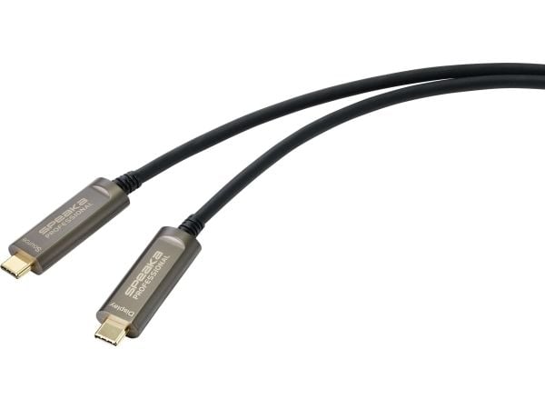 SpeaKa Professional SP-9505620, 10 m, USB C, USB C, Sort