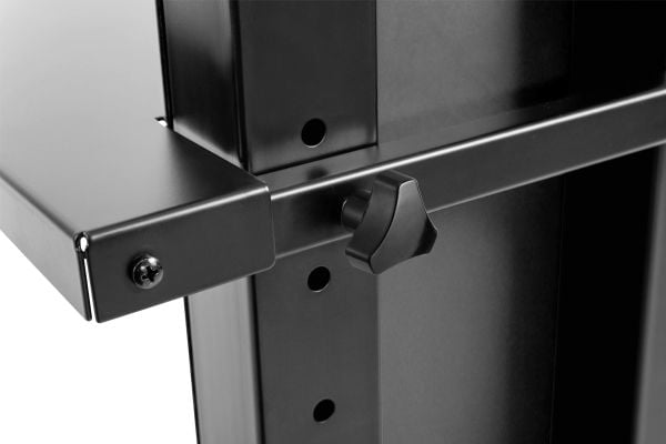SpeaKa Professional SP-TVS-500, 2,03 m (80"), 200 x 200 mm, 600 x 400 mm, -10 - 7°, Stål, Sort