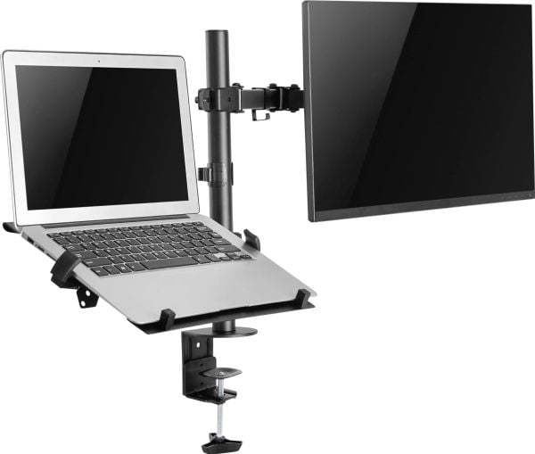 SpeaKa Professional SP-MM-302, PC- og skjermarm, Sort, 25,4 cm (10"), 39,6 cm (15.6"), 81,3 cm (32"), 12 kg