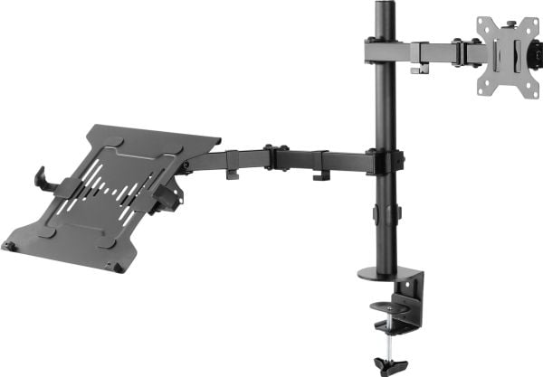 SpeaKa Professional SP-MM-302, PC- og skjermarm, Sort, 25,4 cm (10"), 39,6 cm (15.6"), 81,3 cm (32"), 12 kg