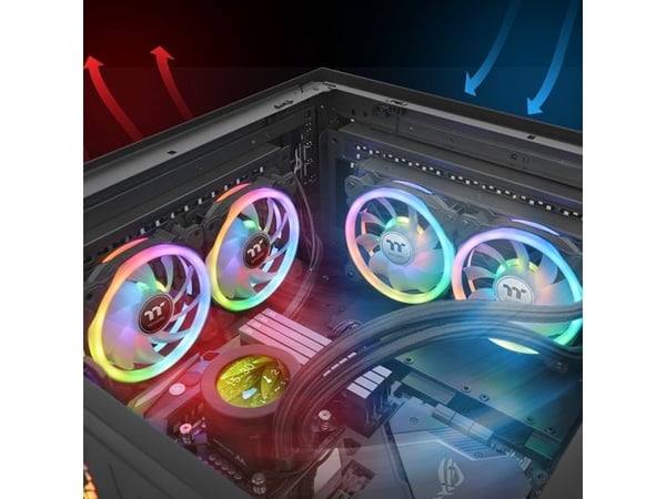Thermaltake SWAFAN 12 RGB - Kabinettvifte - 120 mm (en pakke 3)