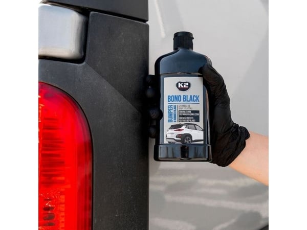 K2 BONO BLACK 500ml - sortner til fornyelse af gummi og plast (lajittelija kumia ja muovia varten)