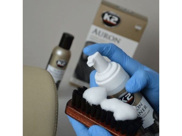 K2 AURON kit (Auron Cleaner+Auron Protectant+Auron Brush+Microfiber) - nahan puhdistus- ja hoitopakkaus
