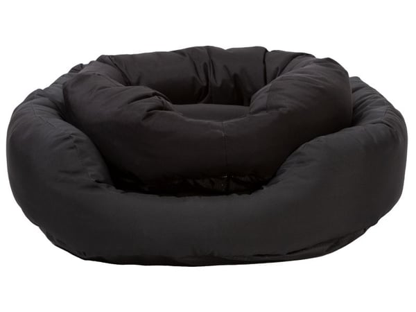 Paw Love - Hundeseng - Oval (Medium 85x70cm) - Svart