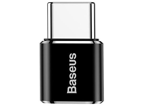 Baseus Mini - USB-adapter - mikro-USB typ B (hona) till USB-C (hane) - USB OTG - 2.4 A - svart