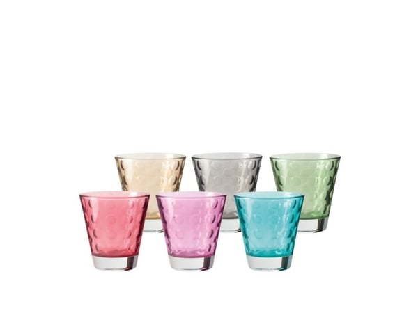 LEONARDO 047284, Flerfarget, Glass, 6 stykker, Kjegle, 260 mm, 174 mm