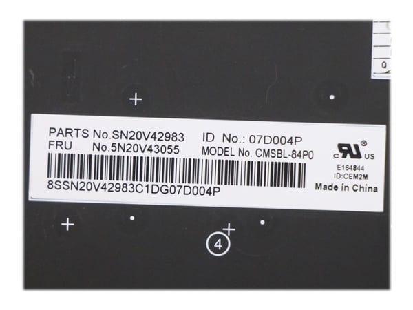 Chicony - Erstatningstastatur for bærbar PC - med Trackpoint, UltraNav - bakbelysning - QWERTY - Portugisisk - svart - for ThinkPad L13 Gen 2; L13 ...