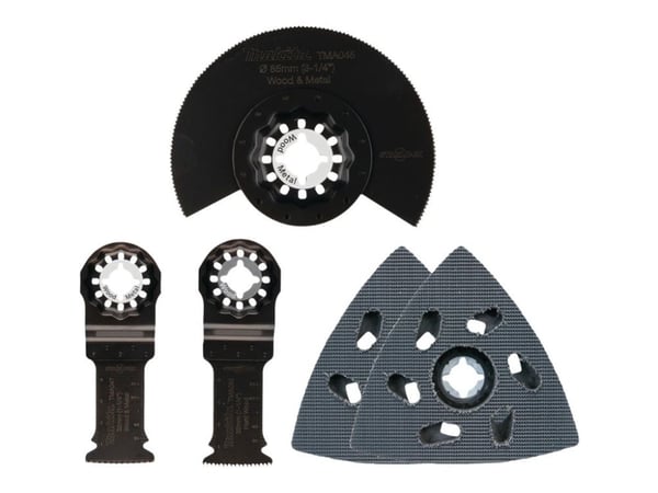 Makita - Flerverktøysbladsett - 5 deler - Starlock - for Makita DTM51RT1J3, DTM51Z, DTM51ZJX2