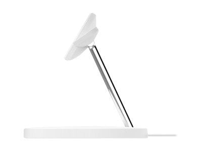 Belkin BoostCharge Pro - Trådløst ladestativ - med MagSafe + AC-strømadapter - 15 watt - Fast Charge - hvit - for Apple AirPods; AirPods Pro; iPhon...