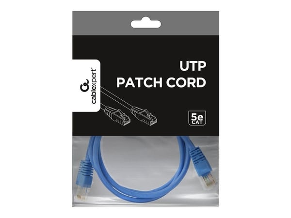 Gembird - Koblingskabel - RJ-45 (hann) til RJ-45 (hann) - UTP - CAT 5e - formstøpt - blå